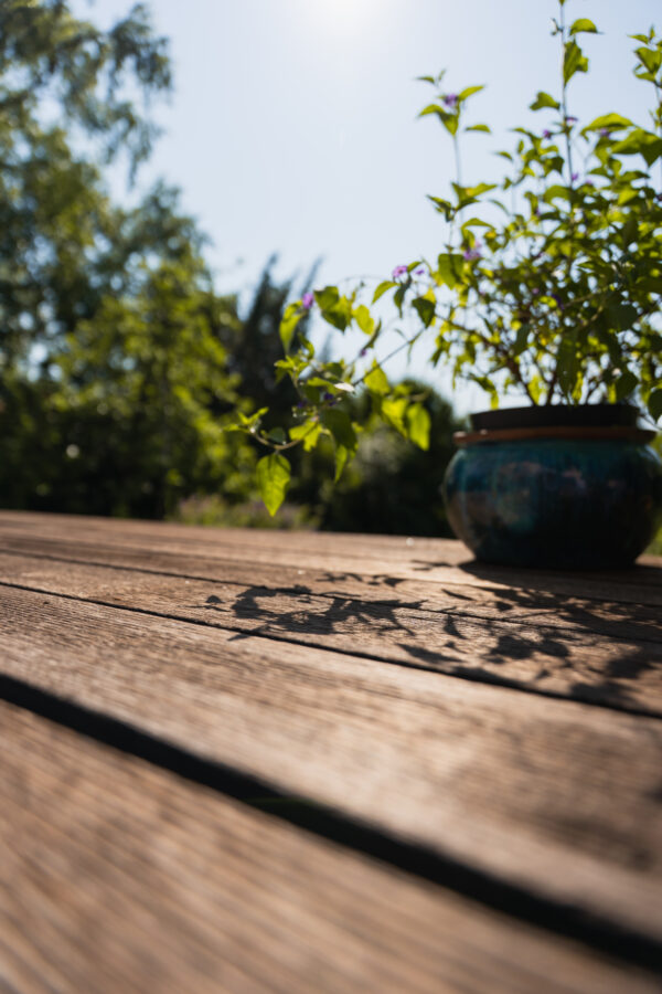 Terrassendielen aus Eiche geflammt/geriffelt – Bild 8