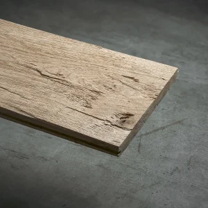 Wandverkleidung XXL aus Eiche natur/gehackt